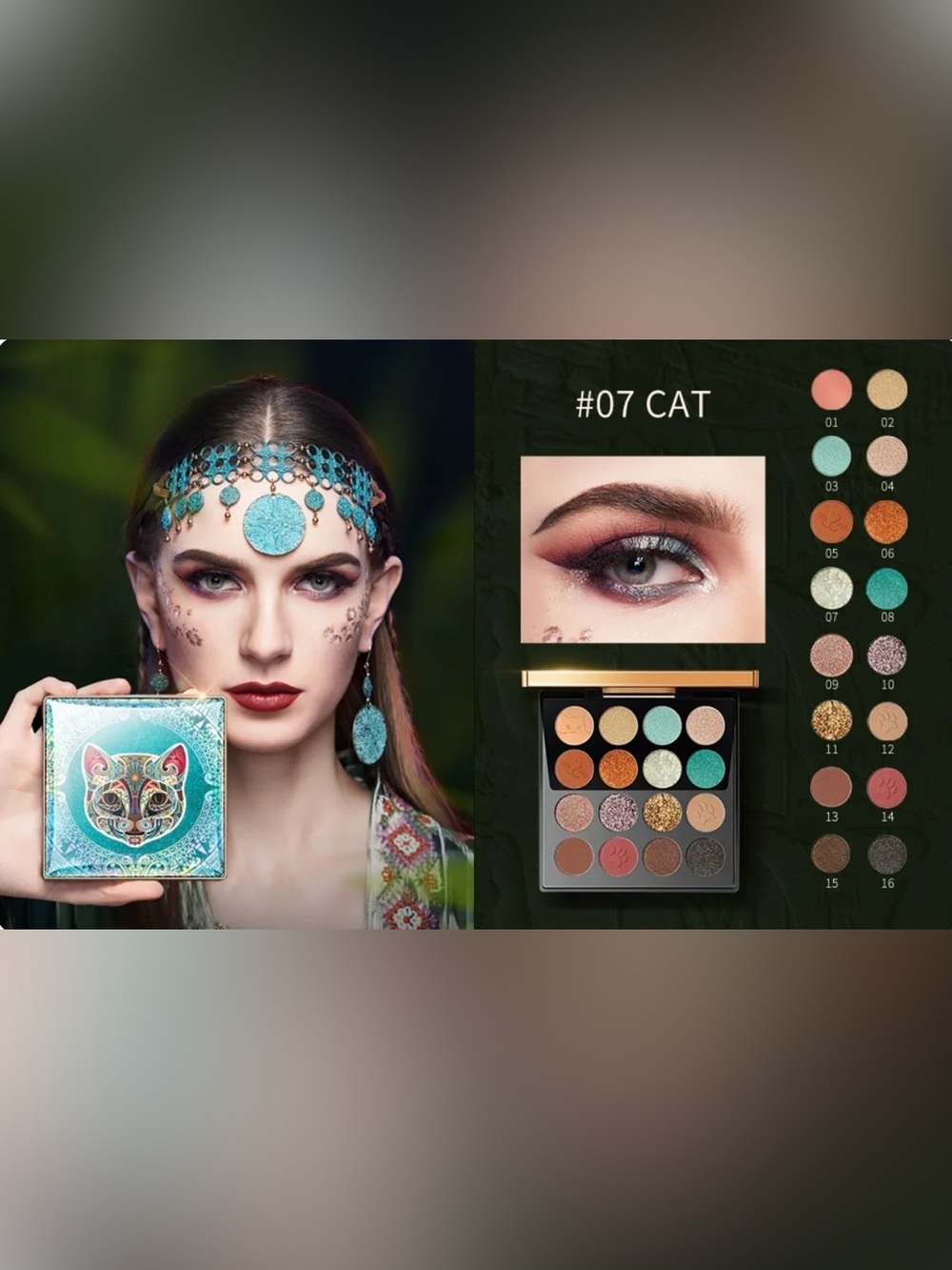 ZEESEA COSMETICS MAYA DEVINE FELINE “FIREWORKS 07 Eye Shadow Palette - BRAND NEW - Picture 9 of 16